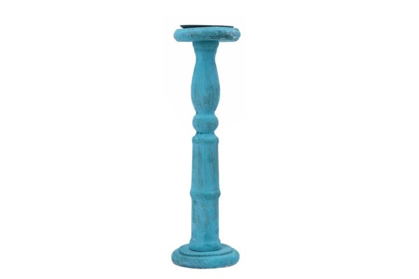 Pan Emirates Iekika Wooden Candle Holder Green Pan Emirates Iekika Wooden Candle Holder Green