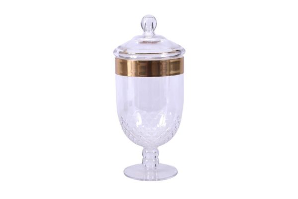 Pan Emirates Orchid Acrylic Candy Jar 1.5L Gold Pan Emirates Orchid Acrylic Candy Jar 1.5L Gold