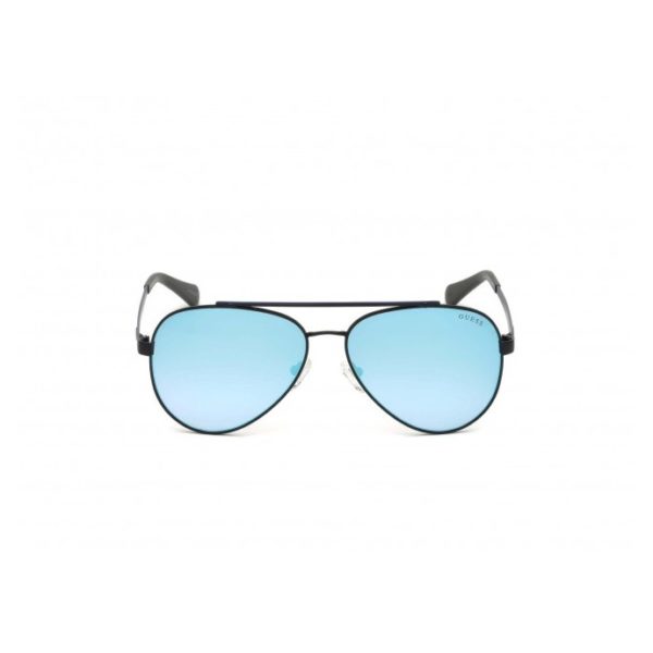 Guess GU6918-02X-59 Men's Sunglass Matte Black/Blu Metal Guess GU6918-02X-59 Men's Sunglass Matte Black/Blu Metal