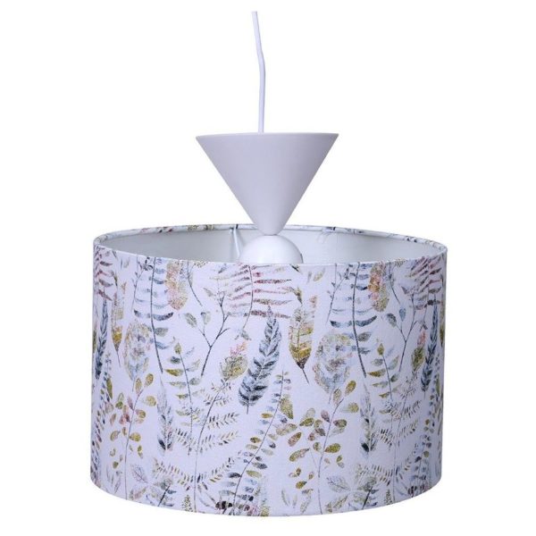 Buy Pan Emirates Floral Linen Shade Ceiling Lamp Multi Color