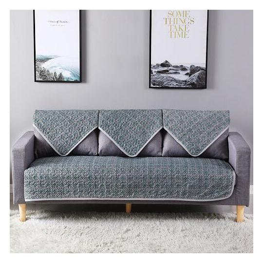Three Seater Reversible Sofa Cover, Flower Design