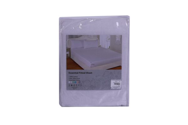 Essential Fitted Sheet 144TC 200x210x30cm White Essential Fitted Sheet 144TC 200x210x30cm White