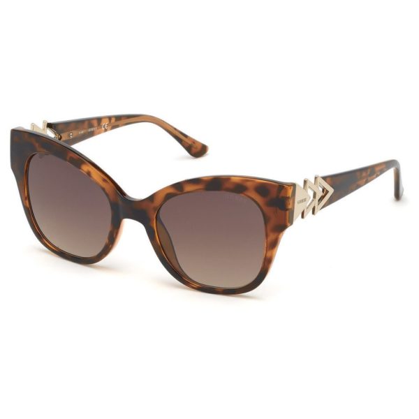 Buy Guess GU759652G52 Women’s Sunglass Dark Havana/Brown Mirror
