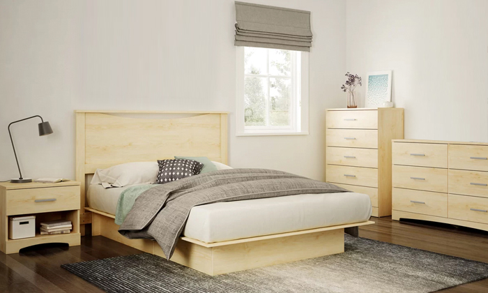 Gramercy Queen Platform Configurable Bedroom Set King Bedroom Set Beech