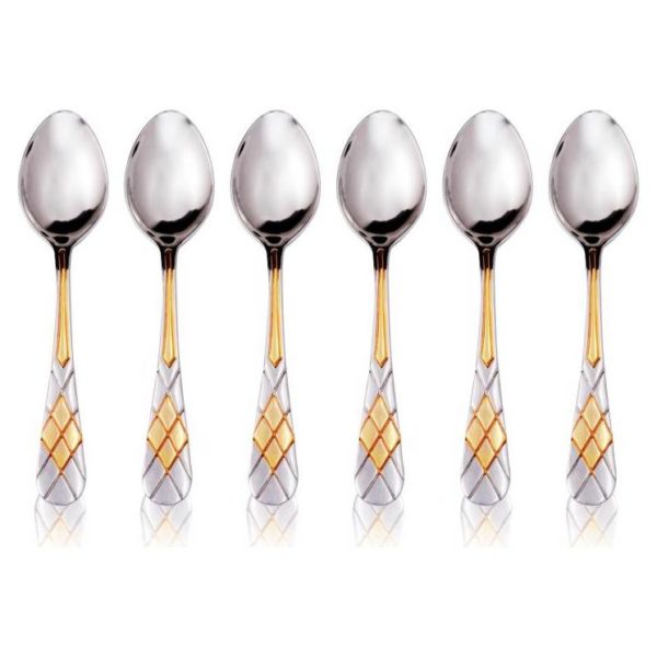 Pan Emirates Imperio S/6 Tea Spoon Gold Pan Emirates Imperio S/6 Tea Spoon Gold