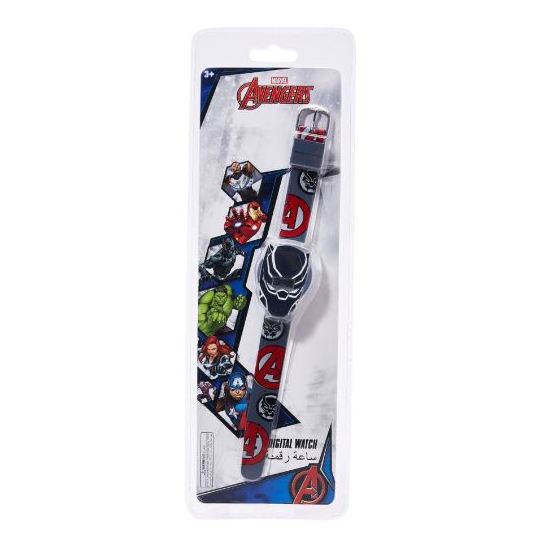 Disney Avengers Digital Watch Colourful Rubber Grey Disney Avengers Digital Watch Colourful Rubber Grey