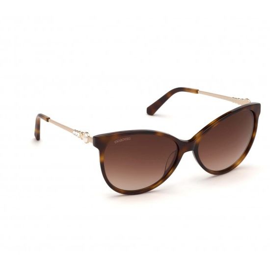 Swarovski SK0190-52F-58 Women's Sunglasses Dark Havana/Gradient Brown Swarovski SK0190-52F-58 Women's Sunglasses Dark Havana/Gradient Brown