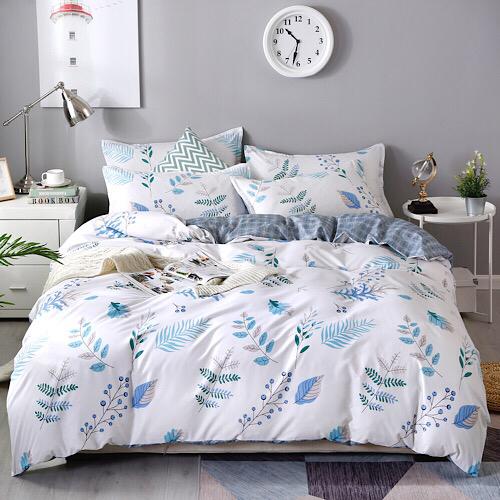 Buy King Size Tree Leaves Design Bedding Set 6pcs Price