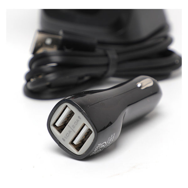 Xplore Car Charger kit With Phone Holder & Lightning Cable Black Xplore Car Charger kit With Phone Holder & Lightning Cable Black