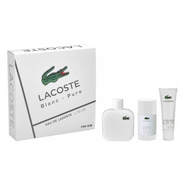 Lacoste Gift Set For Men (Blanc Pure 100ml EDT + Shower Gel 50ml + Deodorant 75ml) Lacoste Gift Set For Men (Blanc Pure 100ml EDT + Shower Gel 50ml + Deodorant 75ml)