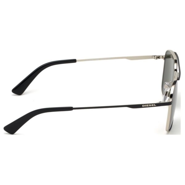 Diesel DL029505N55 Sunglasses Black/ Green Metal For Men Diesel DL029505N55 Sunglasses Black/ Green Metal For Men
