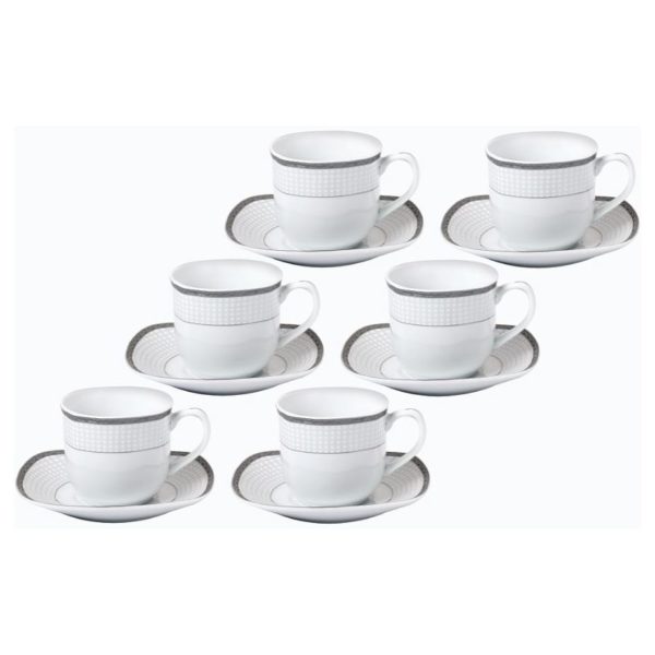 Buy 12 Pc Victoriana Porcelain Coffee Cup Saucer Set Price