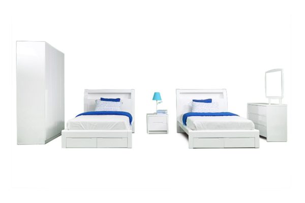 Buy Pan Emirates Vanissa 5pc Kids Bedroom Set Twin Beds Price