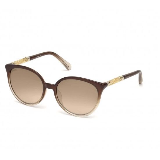 Swarovski SK0149H-48G-56 Women's Sunglasses Shiny Dark Brown/Brown Mirror Swarovski SK0149H-48G-56 Women's Sunglasses Shiny Dark Brown/Brown Mirror