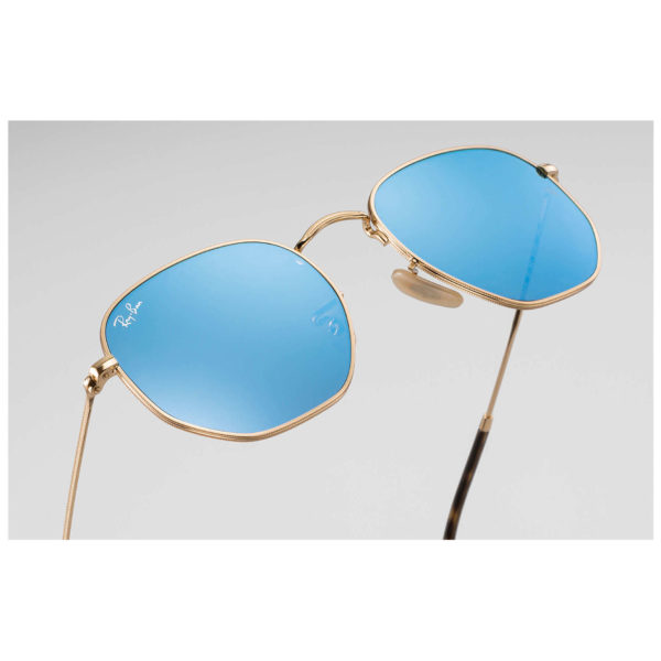 RayBan Full Rimmed Hexagon Gold Unisex Sunglasses RayBan Full Rimmed Hexagon Gold Unisex Sunglasses