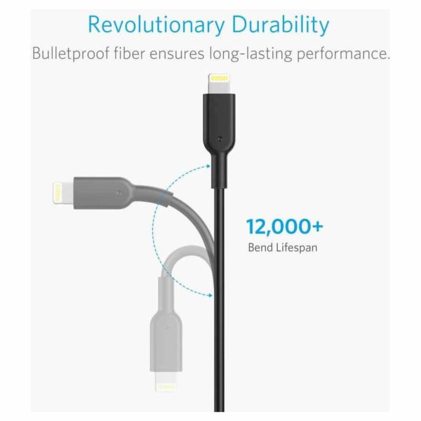 Anker PowerDrive 2 Elite Car Charger With Lightning Connector - Black Anker PowerDrive 2 Elite Car Charger With Lightning Connector - Black