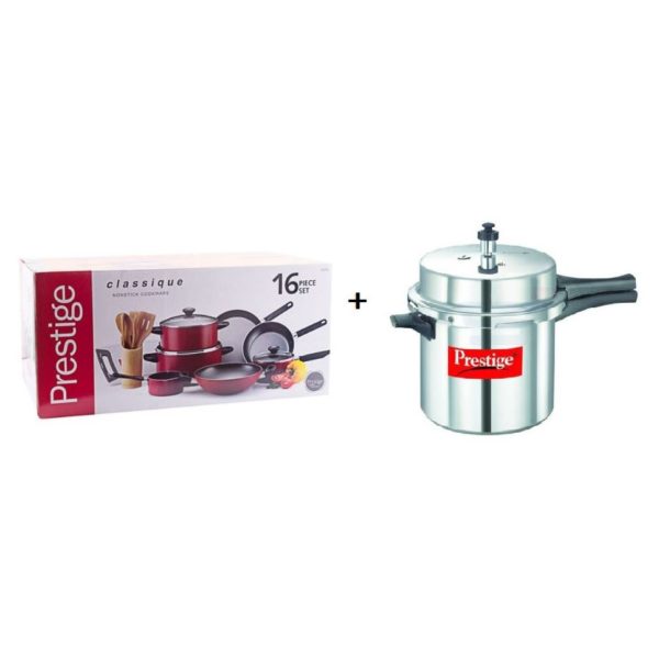 Prestige Classique 16pc Cooking Set + Pressure Cooker 4L Prestige Classique 16pc Cooking Set + Pressure Cooker 4L