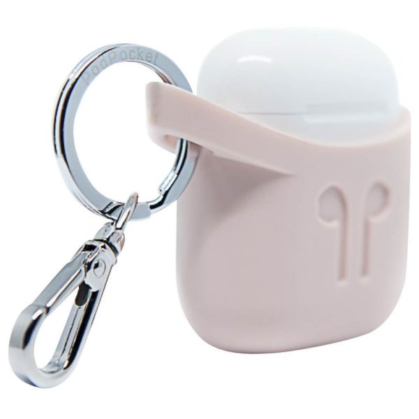 Podpocket Silicone Case For Apple Airpods -Ash Pink Podpocket Silicone Case For Apple Airpods -Ash Pink
