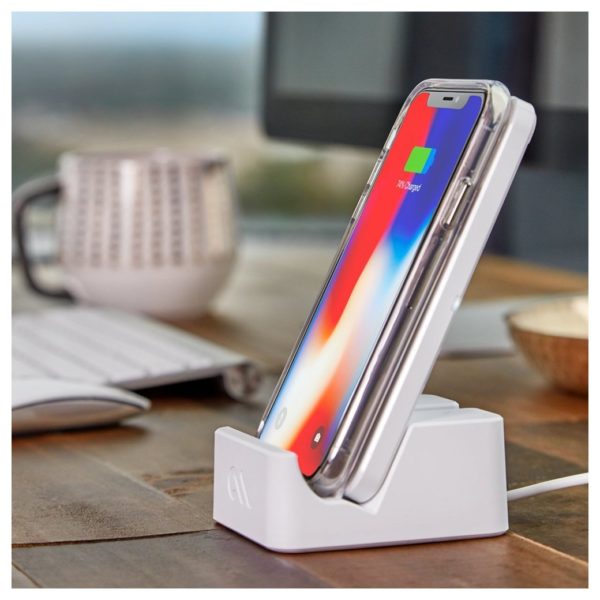 Case Mate Wireless Power Pad With Stand - White Case Mate Wireless Power Pad With Stand - White