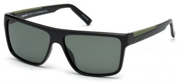 Timberland Men's Sunglasses Shiny Black/Green Timberland Men's Sunglasses Shiny Black/Green