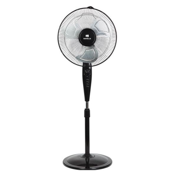 Buy Havells GIRIK Pedestal Fan Black/Metalic 16″ Price