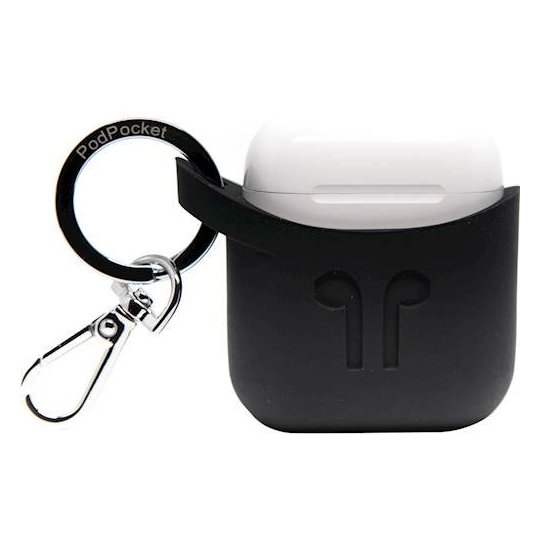Podpocket Silicone Case For Apple Airpods - Midnight Black Podpocket Silicone Case For Apple Airpods - Midnight Black