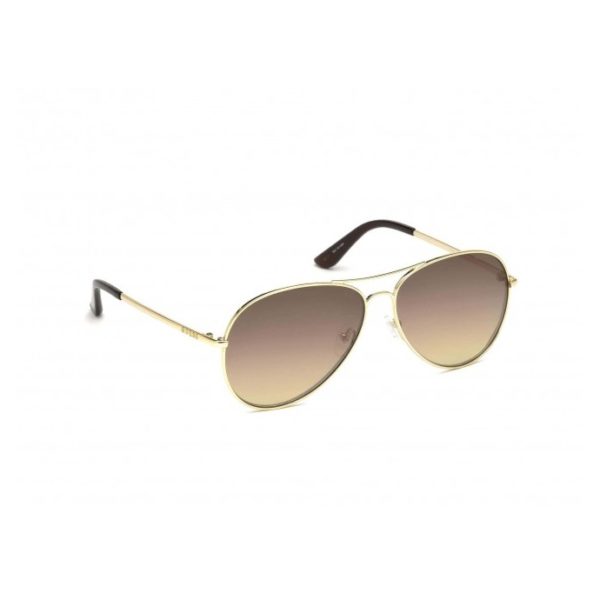 Guess Gold / Brown Mirror Metal Unisex Sunglasses Guess Gold / Brown Mirror Metal Unisex Sunglasses