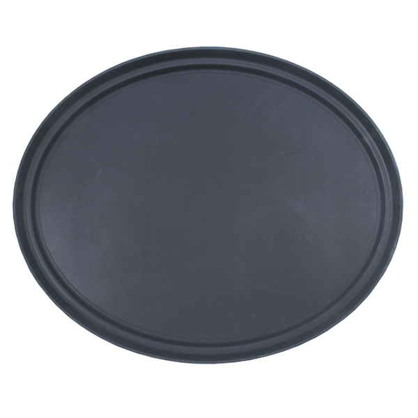 Black Non Slip Oval Tray 63cm Black Non Slip Oval Tray 63cm
