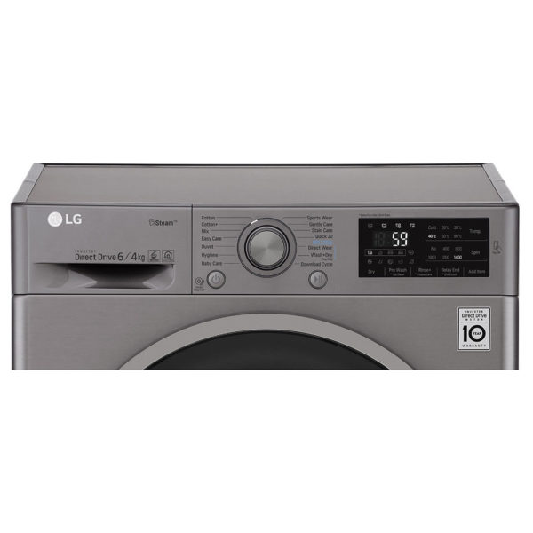 LG 6kg Washer & 4kg Dryer F2J6NMP8S LG 6kg Washer & 4kg Dryer F2J6NMP8S