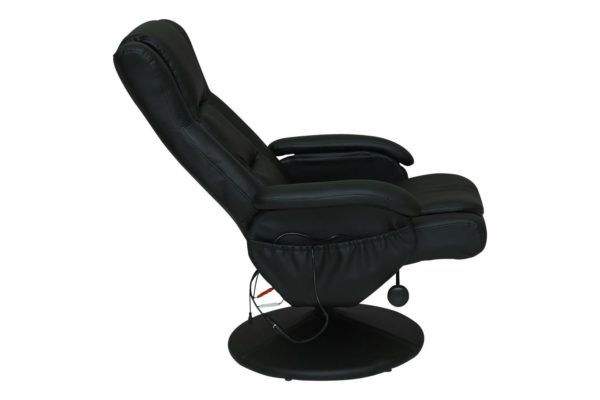 Pan Emirates Moleka Recliner With Massage & Ottoman Black Pan Emirates Moleka Recliner With Massage & Ottoman Black