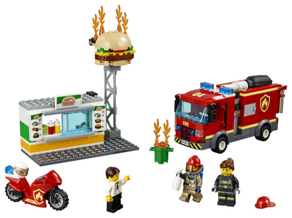 LEGO 60214 Fire at the Burger Restaurant Toy LEGO 60214 Fire at the Burger Restaurant Toy
