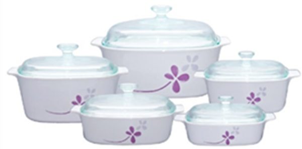 CorningWare Chef 10pcs Classic Set Warm Pansies CorningWare Chef 10pcs Classic Set Warm Pansies