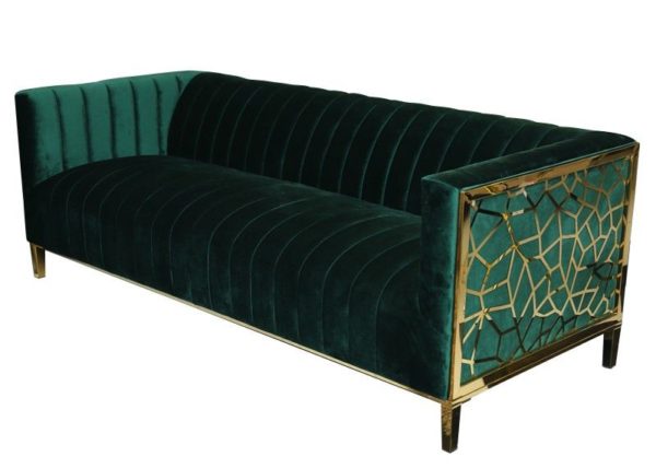 Pan Emirates Sakhalin 3 Seater Sofa Green Pan Emirates Sakhalin 3 Seater Sofa Green