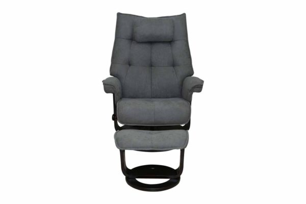 Pan Emirates Fredo Recliner With Ottoman Grey Pan Emirates Fredo Recliner With Ottoman Grey