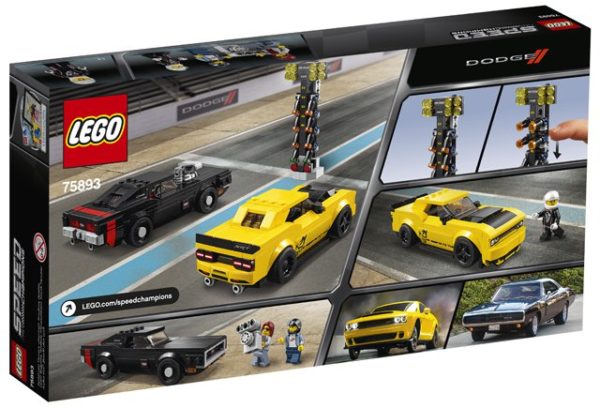 LEGO 75893 2018 Dodge Challenger SRT Demon and 1970 Dodge Charge Toy LEGO 75893 2018 Dodge Challenger SRT Demon and 1970 Dodge Charge Toy
