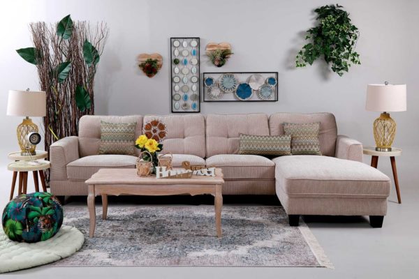 Pan Emirates Chirag (N) Corner Sofa Set (RHF) Cream Pan Emirates Chirag (N) Corner Sofa Set (RHF) Cream