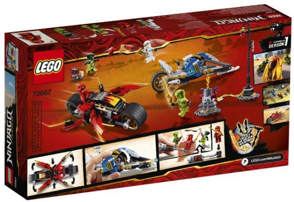 LEGO 70667 Kai`s Blade Cycle and Zane`s Snowmobile Toy LEGO 70667 Kai`s Blade Cycle and Zane`s Snowmobile Toy