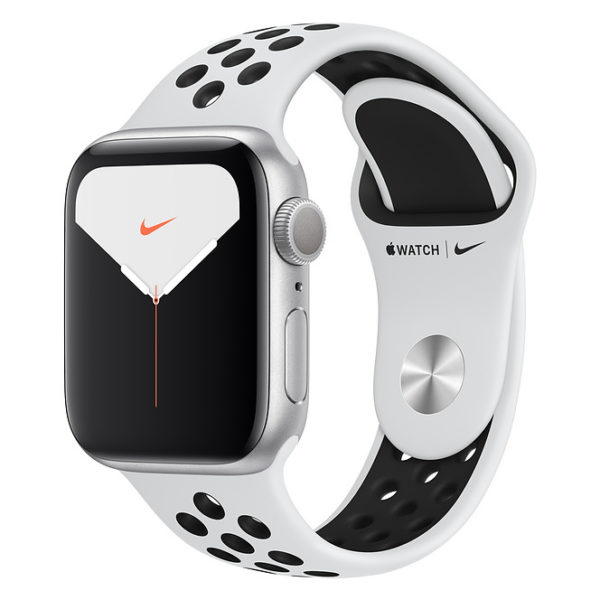 Apple Watch Nike Series 5 GPS + Cellular 40mm Silver Aluminium Case with Pure Platinum/Black Nike Sport Band Apple Watch Nike Series 5 GPS + Cellular 40mm Silver Aluminium Case with Pure Platinum/Black Nike Sport Band