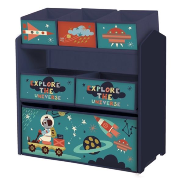 Buy Little Explorer Multi Bin Toy Organizer With Storage Bins Blue