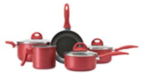 Brinox Cookware Set Malagueta Cherry Red 8pcs With Lid Brinox Cookware Set Malagueta Cherry Red 8pcs With Lid