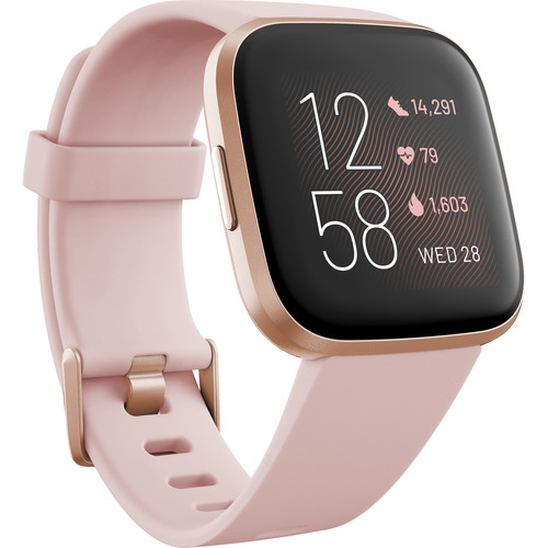 Fitbit Versa 2 Smartwatch Petal/Copper Rose Aluminum Fitbit Versa 2 Smartwatch Petal/Copper Rose Aluminum