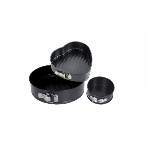 RoyalFord Cake Tins Bakeware Set Black 3pcs RoyalFord Cake Tins Bakeware Set Black 3pcs