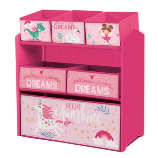 pink toy organizer