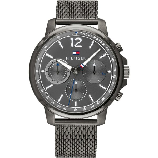 Tommy Hilfiger Landon Grey Mesh Watch For Men 1791530 Tommy Hilfiger Landon Grey Mesh Watch For Men 1791530