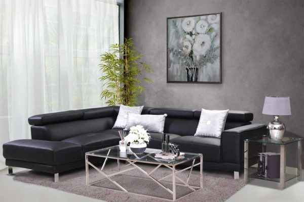 Pan Emirates Danli Corner Sofa (LHF) Black Pan Emirates Danli Corner Sofa (LHF) Black