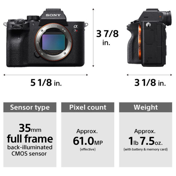 Sony ILCE7RM4 a7R IV Mirrorless Digital Camera Body Black Sony ILCE7RM4 a7R IV Mirrorless Digital Camera Body Black