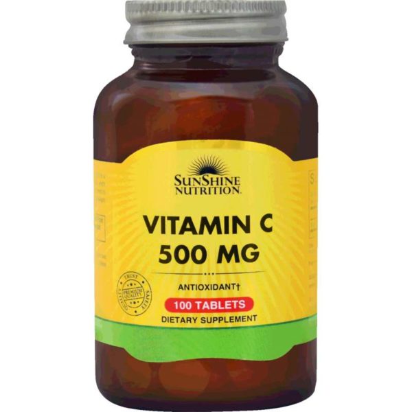 Buy Sunshine Nutrition Vitamin C 500mg 100 Tablets – Price ...