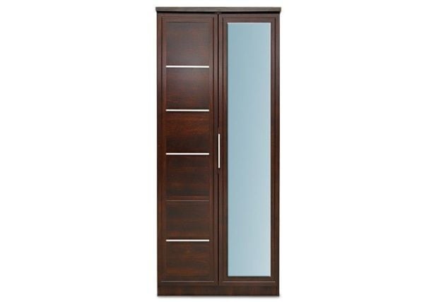 Buy Pan Emirates Howrah 2 Door Wardrobe With Mirror Walnut Price