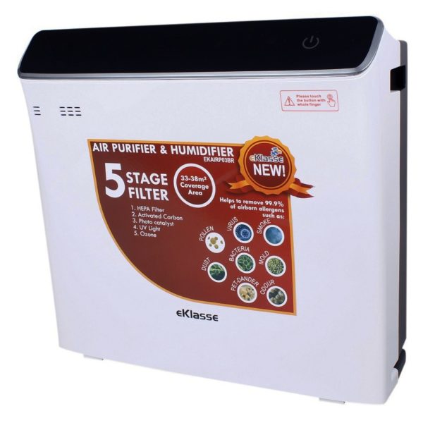 Eklasse EKAIRP03BR Air Purifier with Humidifier and HEPA Filter Eklasse EKAIRP03BR Air Purifier with Humidifier and HEPA Filter