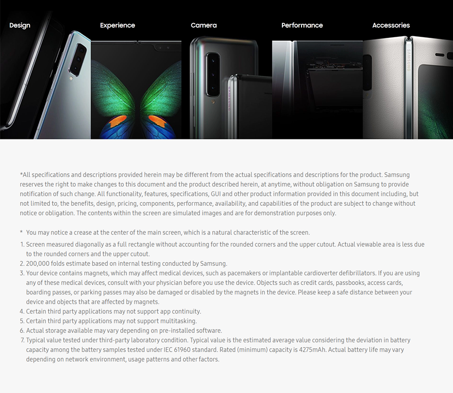 samsung galaxy fold contract